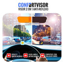 Visor 2 em 1 Anti-reflexo (Dia e Noite) - ConfortVisor